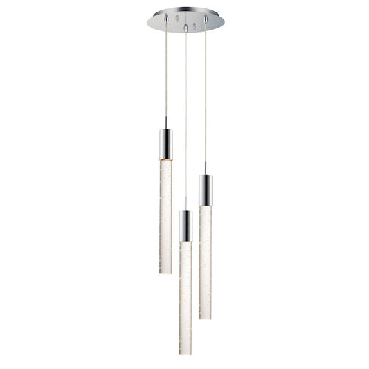 ET2 Lighting Big Fizz 3-Light Pendant, Polished Chrome