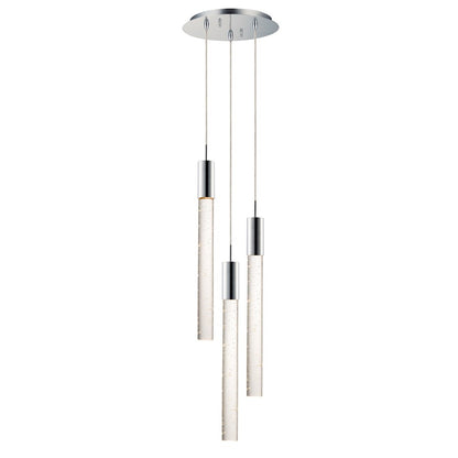 ET2 Lighting Big Fizz 3-Light Pendant, Polished Chrome