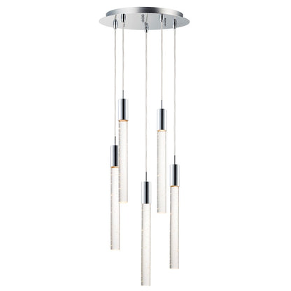 ET2 Lighting Big Fizz 5-Light Pendant, Polished Chrome