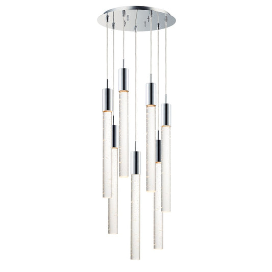 ET2 Lighting Big Fizz 7-Light Pendant, Polished Chrome