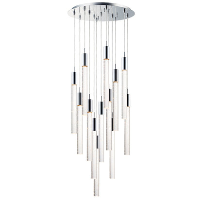 ET2 Lighting Big Fizz 13-Light Pendant, Polished Chrome