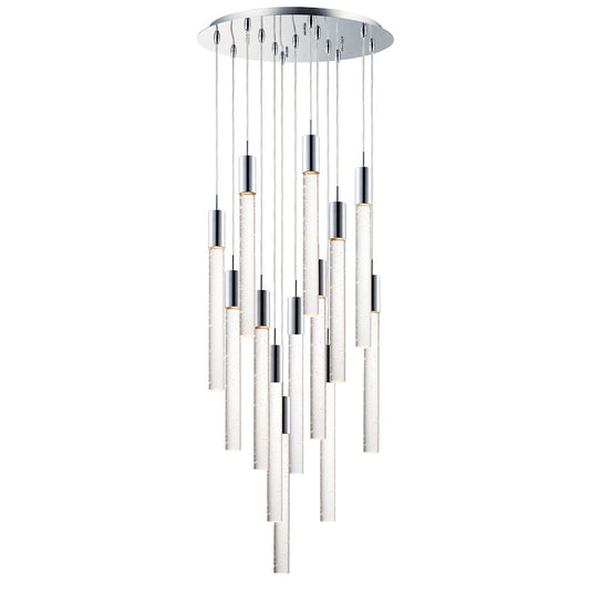 ET2 Lighting Big Fizz 13-Light Pendant, Polished Chrome