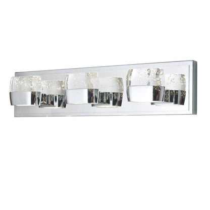 ET2 Lighting Volt 3 Light LED Vanity, Polished Chrome