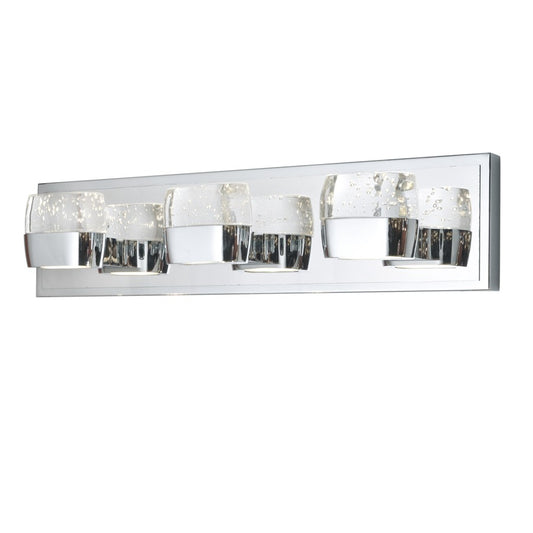 ET2 Lighting Volt 3 Light LED Vanity, Polished Chrome