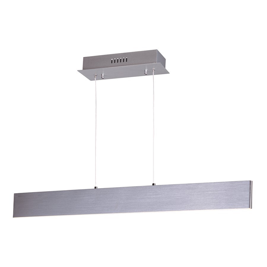 ET2 Lighting Blade Linear Pendant in Brushed Aluminum