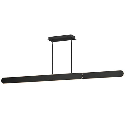 ET2 Lighting Belt Adjustable 2 Light Linear Pendant, Black