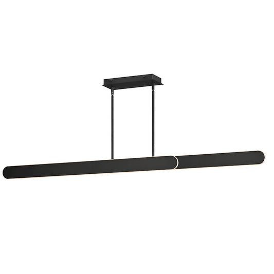 ET2 Lighting Belt Adjustable 2 Light Linear Pendant, Black