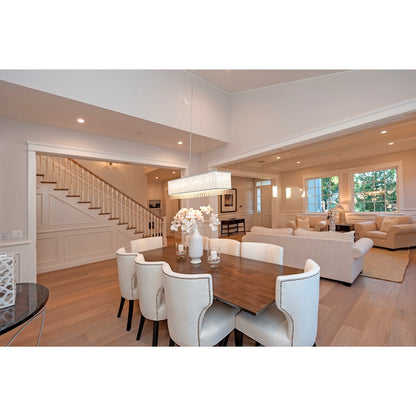 ET2 Lighting Spiral 9-Light Pendant in Satin Nickel