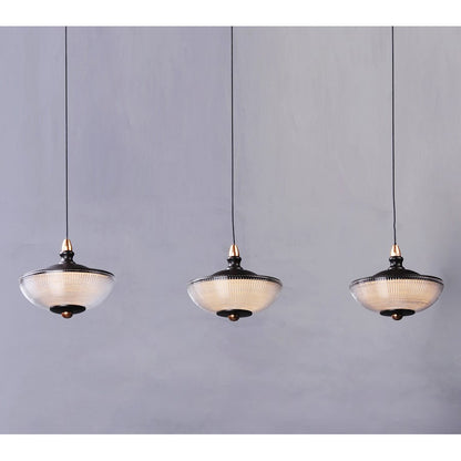 ET2 Lighting Bella-3 Light Linear Pendant, Bronze/Gold