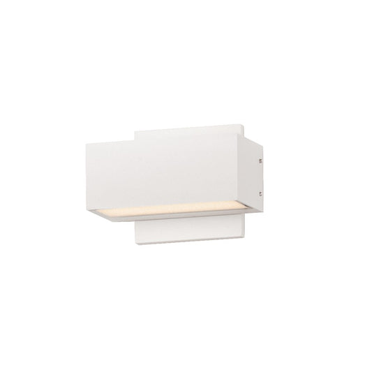 ET2 Lighting Blok 2-Light 6.75" LED Outdoor Wall Sconce, White