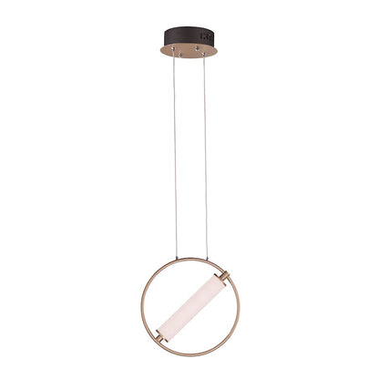 ET2 Lighting Flare-Single Pendant, 8W, Black/Soft Gold