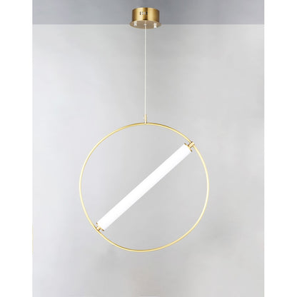 ET2 Lighting Flare-Single Pendant, 16W, Black/Soft Gold