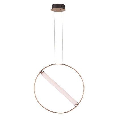 ET2 Lighting Flare-Single Pendant, 20W, Black/Soft Gold