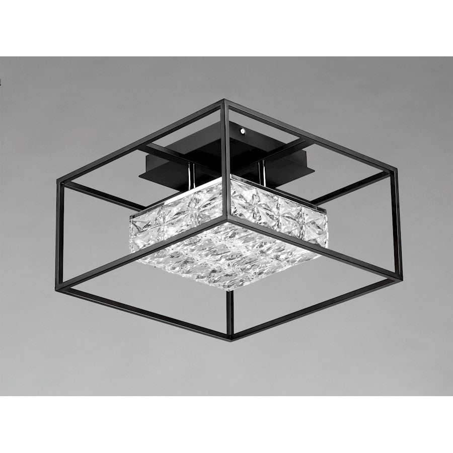 ET2 Lighting Zephyr LED 1-Light Flush Mount, Black