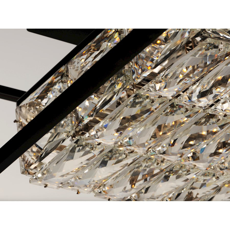 ET2 Lighting Zephyr LED 1-Light Flush Mount, Black