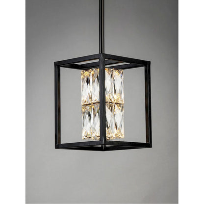1 Light 8" Pendant, Black