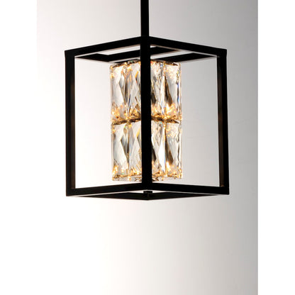 1 Light 8" Pendant, Black