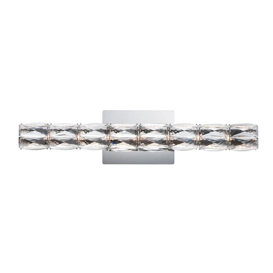 ET2 Lighting Zephyr LED 1-Light Medium Sconce, Chrome