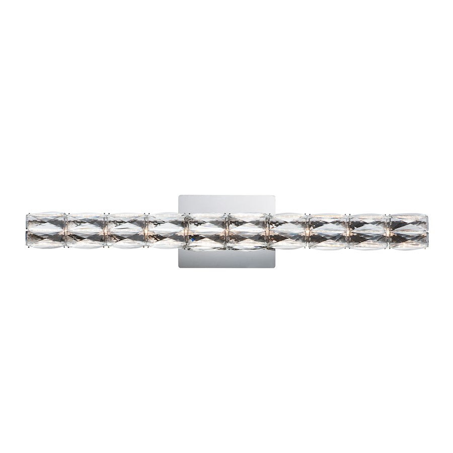 ET2 Lighting Zephyr LED 1-Light Large Wall Sconce, Polished Chrome