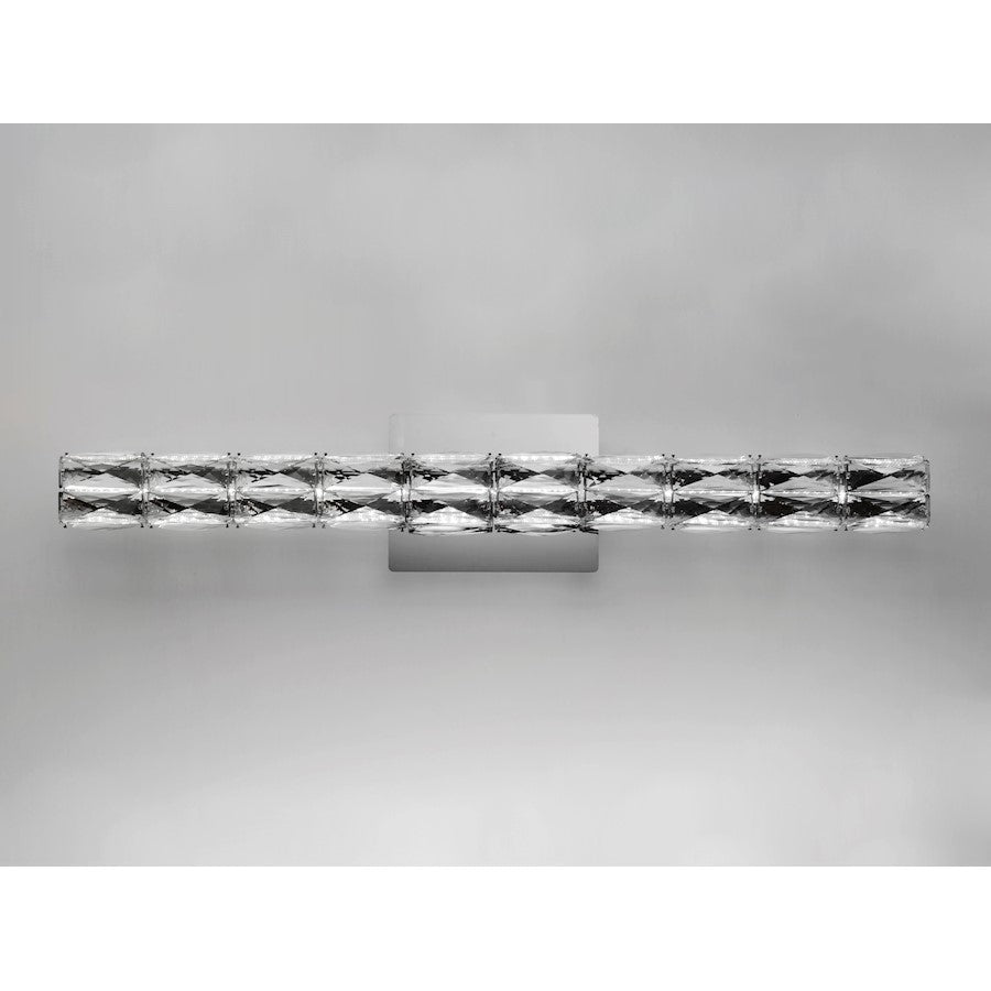ET2 Lighting Zephyr LED 1-Light Large Wall Sconce, Polished Chrome