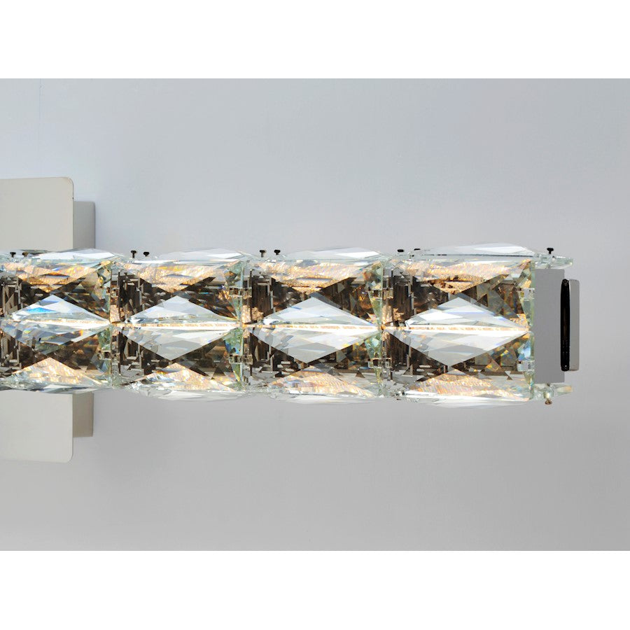 ET2 Lighting Zephyr LED 1-Light Large Wall Sconce, Polished Chrome