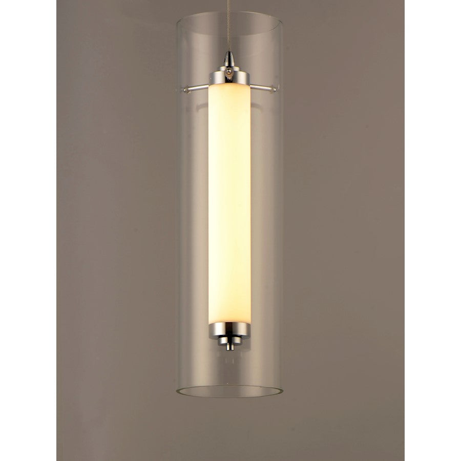 ET2 Lighting Centrum LED 1-Light Small Pendant in Polished Chrome
