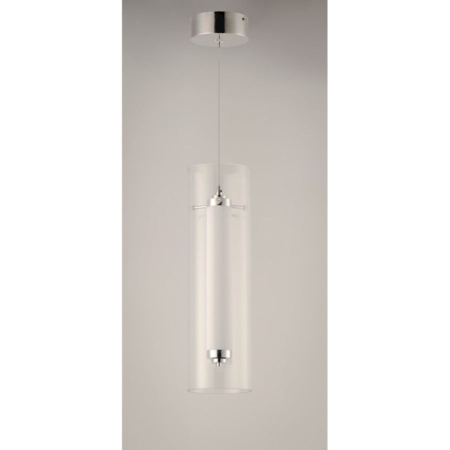 ET2 Lighting Centrum LED 1-Light Small Pendant in Polished Chrome