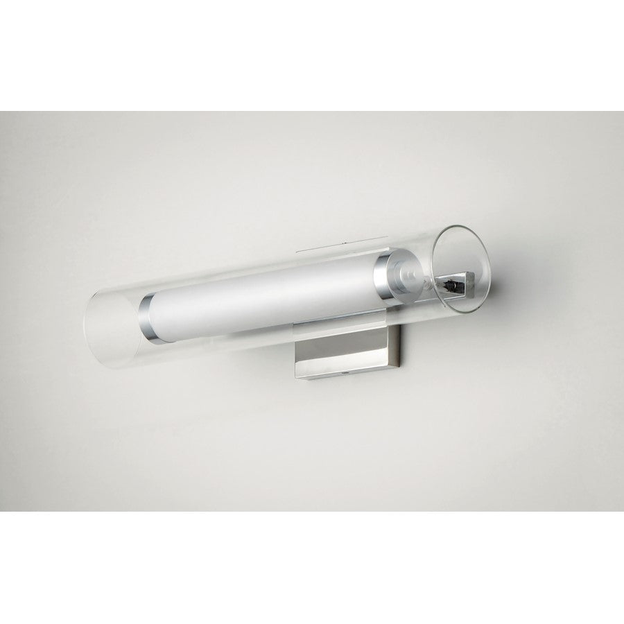 ET2 Lighting Centrum LED 1-Light 18" Bath Vanity in Polished Chrome