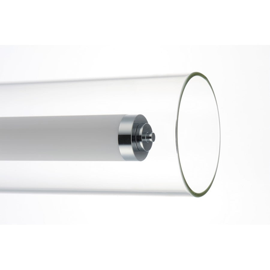 ET2 Lighting Centrum LED 1-Light 35" Bath Vanity in Polished Chrome