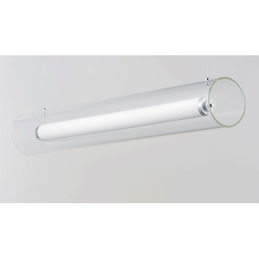ET2 Lighting Centrum LED 1-Light 24" Linear Pendant in Polished Chrome