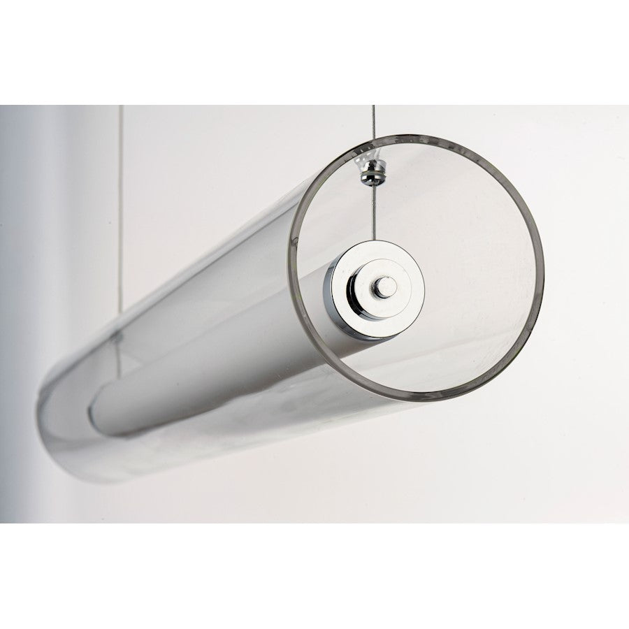 ET2 Lighting Centrum LED 1-Light 24" Linear Pendant in Polished Chrome