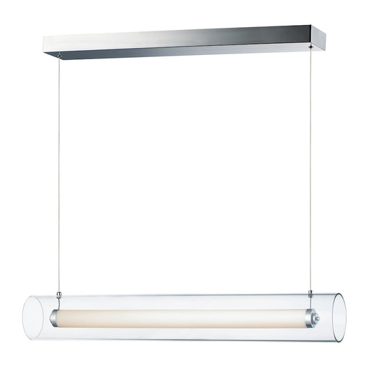 ET2 Lighting Centrum LED 1-Light 35" Linear Pendant in Polished Chrome