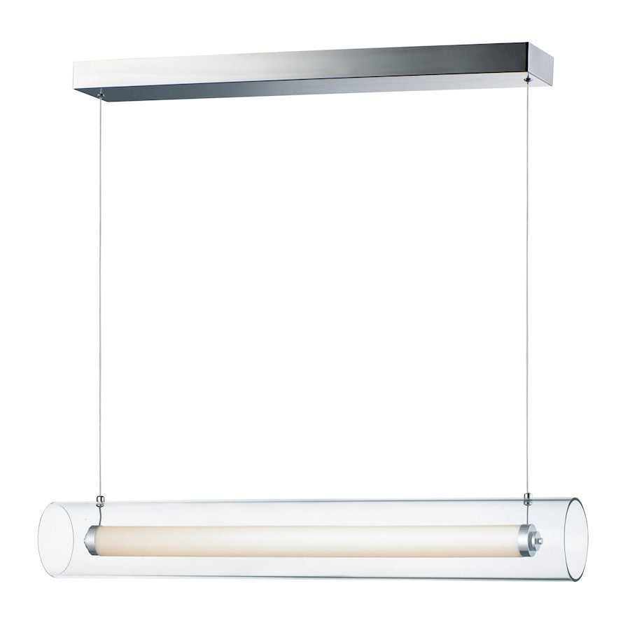 ET2 Lighting Centrum LED 1-Light 35" Linear Pendant in Polished Chrome
