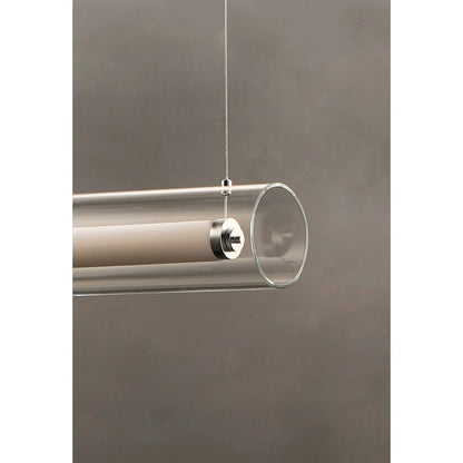 ET2 Lighting Centrum LED 1-Light 35" Linear Pendant in Polished Chrome