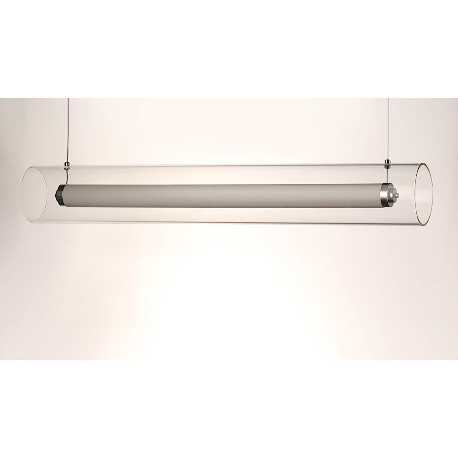 ET2 Lighting Centrum LED 1-Light 35" Linear Pendant in Polished Chrome