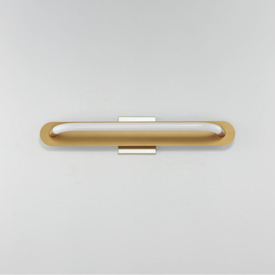 ET2 Lighting Loop 1 Light 24" LED Wall Sconce, Gold/White