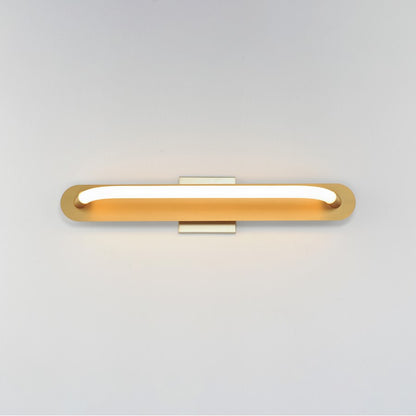 ET2 Lighting Loop 1 Light 24" LED Wall Sconce, Gold/White