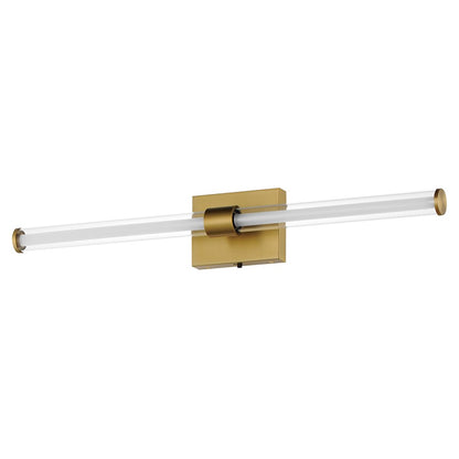 ET2 Lighting Loop 1 Light 30" LED Wall Sconce, Gold/White