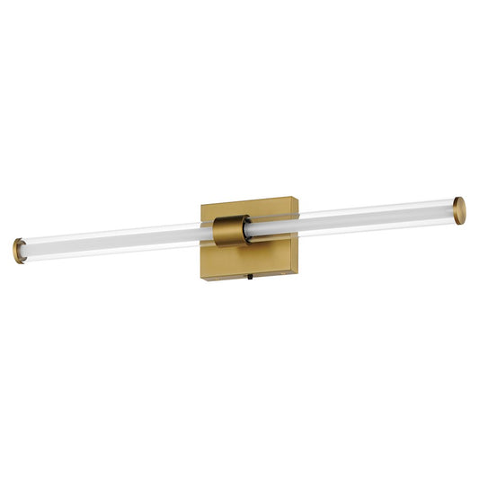 ET2 Lighting Loop 1 Light 30" LED Wall Sconce, Gold/White