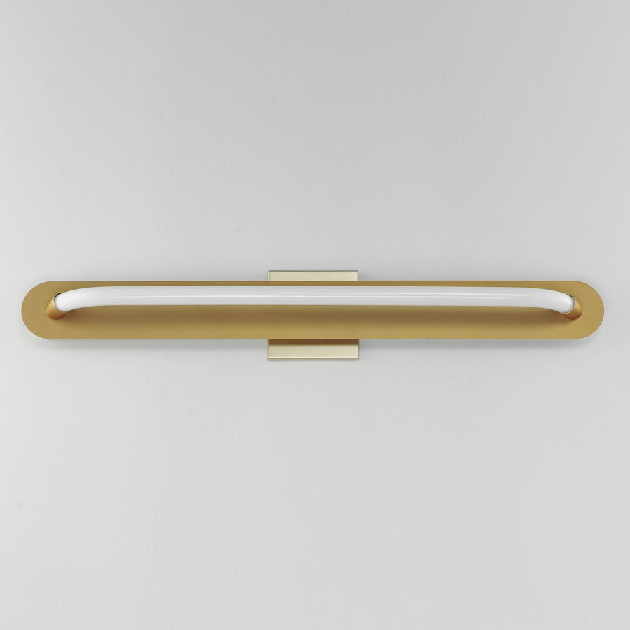 ET2 Lighting Loop 1 Light 30" LED Wall Sconce, Gold/White