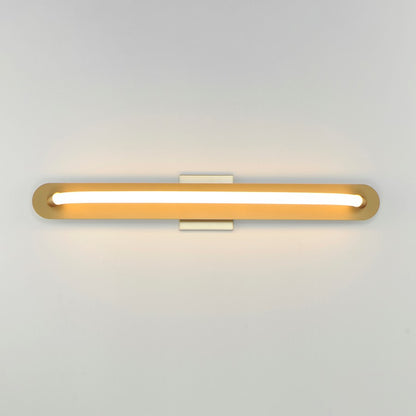 ET2 Lighting Loop 1 Light 30" LED Wall Sconce, Gold/White