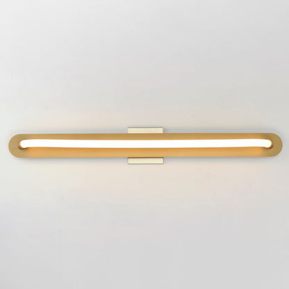 ET2 Lighting Loop 1 Light 36" LED Wall Sconce, Gold/White