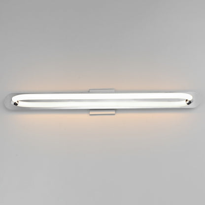 ET2 Lighting Loop 1 Light 36" LED Wall Sconce, Chrome/White