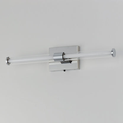 ET2 Lighting Fuse 1Lt 24" LED Bath Vanity/CCT, Chrome/Clear/White