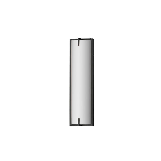 ET2 Alto 18in 1-Light Bath Sconce | Modern Black and White PC | Bathroom Vanity & Powder Room | 5 x 18 x 3 in | Model E23451-BK