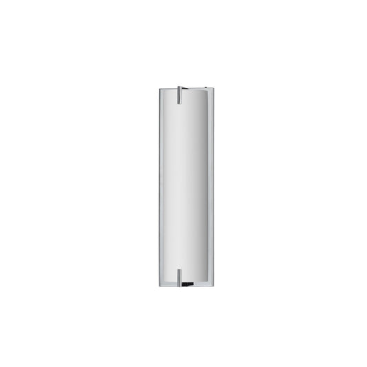 ET2 Alto 18in 1-Light Bath Sconce | Modern Polished Chrome and White PC | Bathroom Vanity & Powder Room | 5 x 18 x 3 in | Model E23451-PC