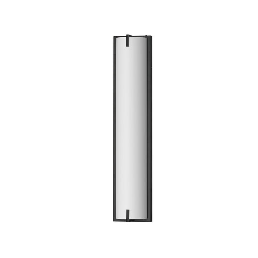 ET2 Alto 24in 1-Light Bath Sconce | Modern Black and White PC | Bathroom Vanity & Powder Room | 5 x 24 x 3 in | Model E23452-BK