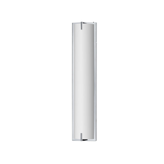 ET2 Alto 24in 1-Light Bath Sconce | Modern Polished Chrome and White PC | Bathroom Vanity & Powder Room | 5 x 24 x 3 in | Model E23452-PC