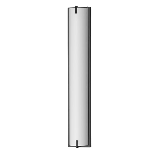 ET2 Alto 30in 1-Light Bath Sconce | Modern Black and White PC | Bathroom Vanity & Powder Room | 5 x 30 x 3 in | Model E23453-BK