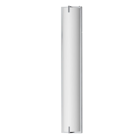ET2 Alto 30in 1-Light LED Bath Sconce | Modern Polished Chrome and White Acrylic | Bathroom Vanity & Powder Room | 5 x 30 in, 5CCT | Model E23453-PC